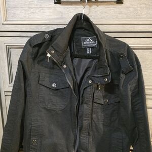 Men's Black Military Field Jacket